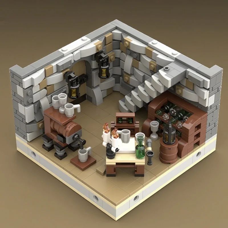 996 pz MOC Sala Segreta Medievale Il Letto Castalato Modello di Costruzione Regalo Di Natale Blocchi Giocattoli Assemblare Educazione FAI DA TE Mattoni Per Bambini