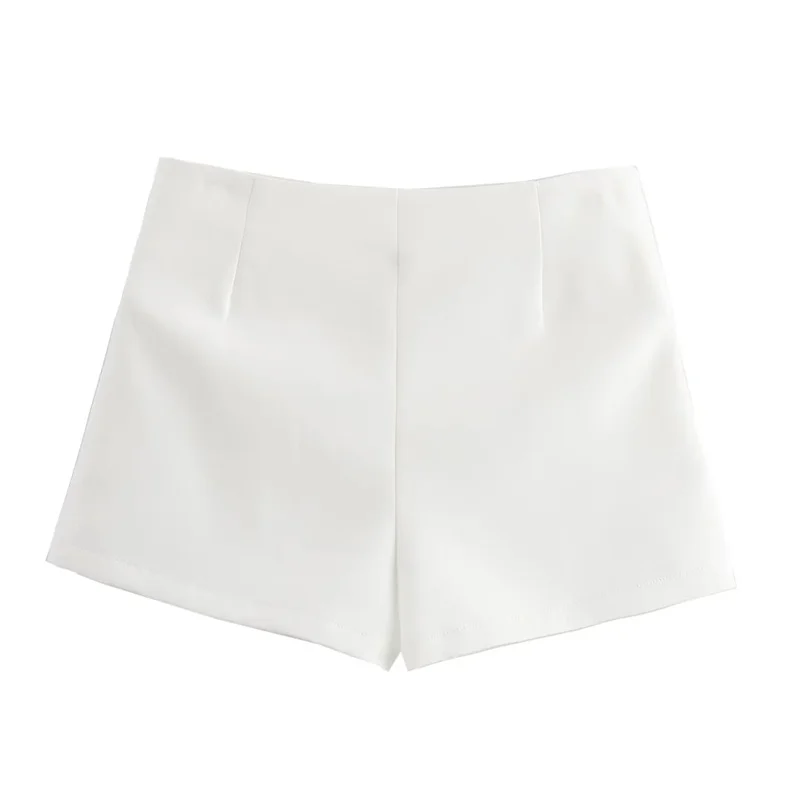 2025 الوردي الأبيض تنورة صغيرة امرأة موضة القوس Skort للنساء الصيف شق تنورة قصيرة امرأة انقسام تنورة عالية الخصر السراويل #6