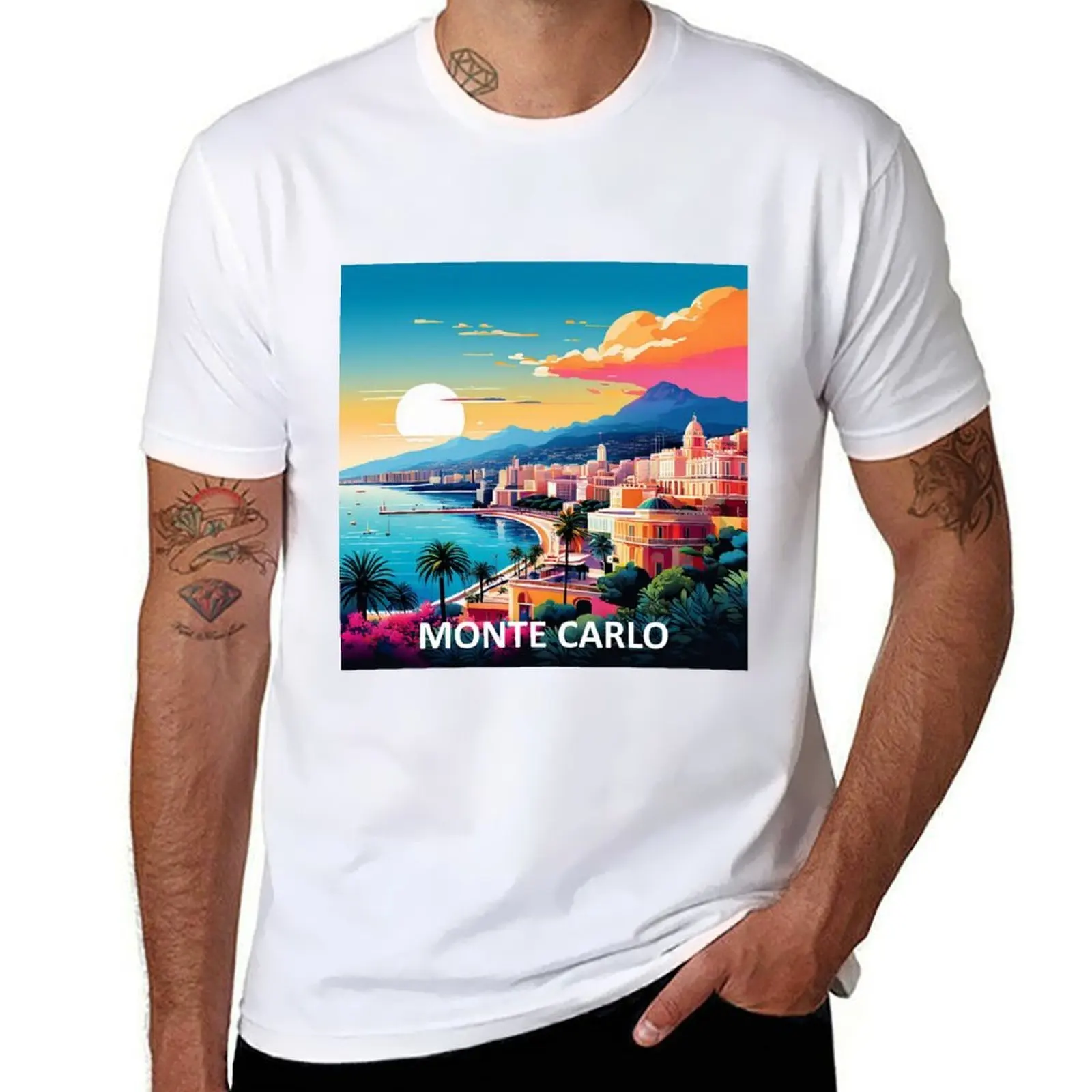 

Monte Carlo. T-Shirt man t shirt summer t shirts for man cotton funny T-Shirt