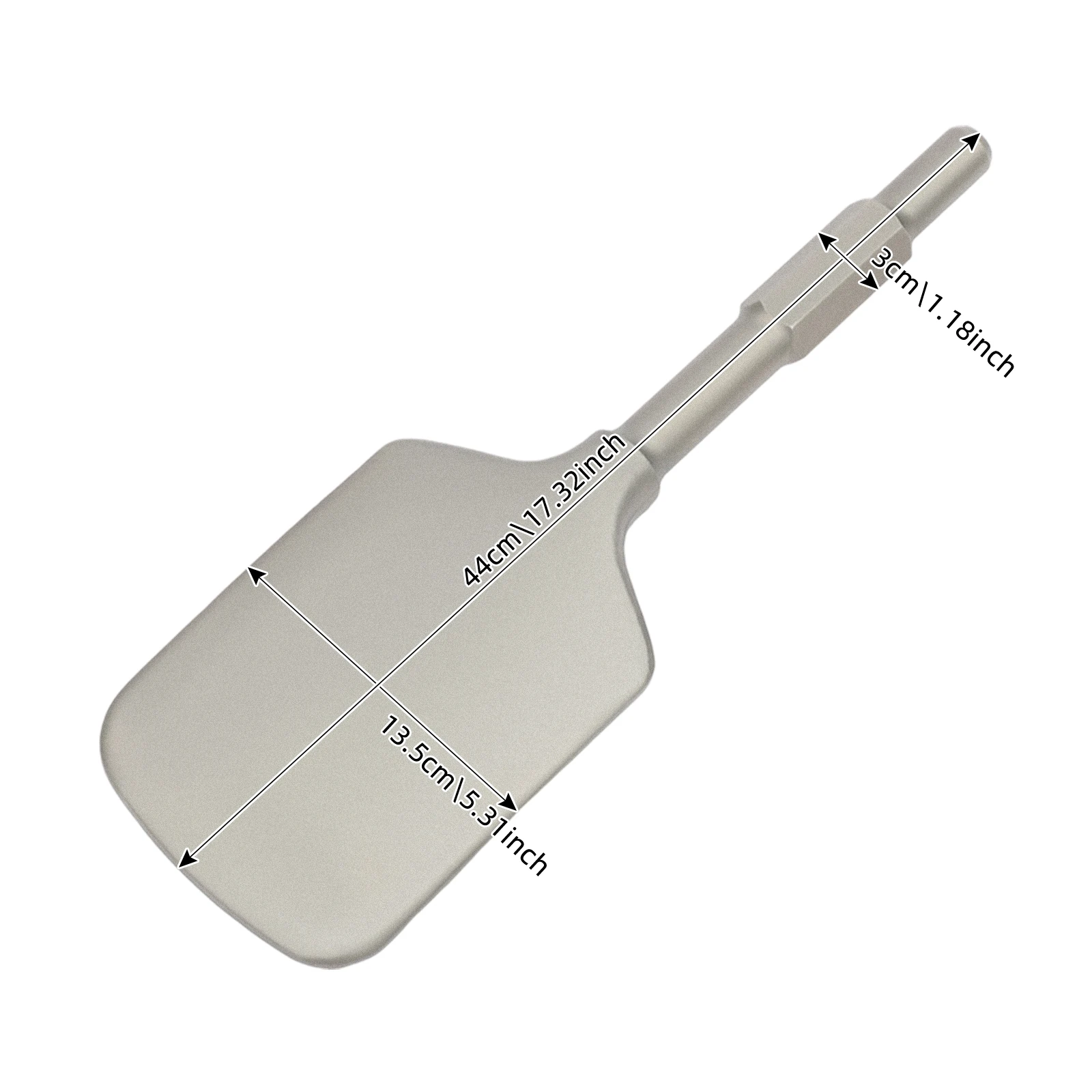

Hammer Bit, 40Cr Chromium Steel W/ 1.18" Hex Shank for Efficient Digging in Stone Construction, Landscaping, 17.32* 5.31"