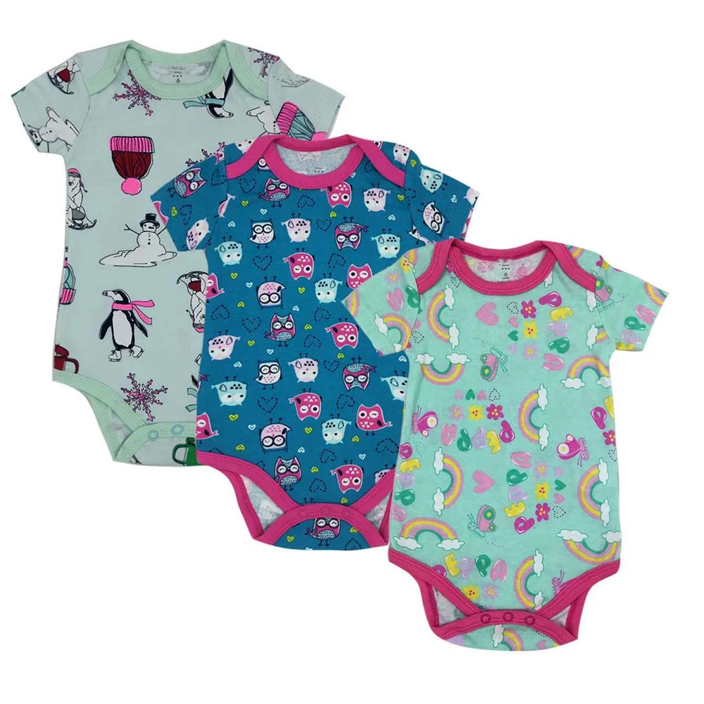 5 pcs/lot Baby Short-sleeve rompers baby boy jumpsuit Newborn baby cotton romper Jumpsuits & Rompers