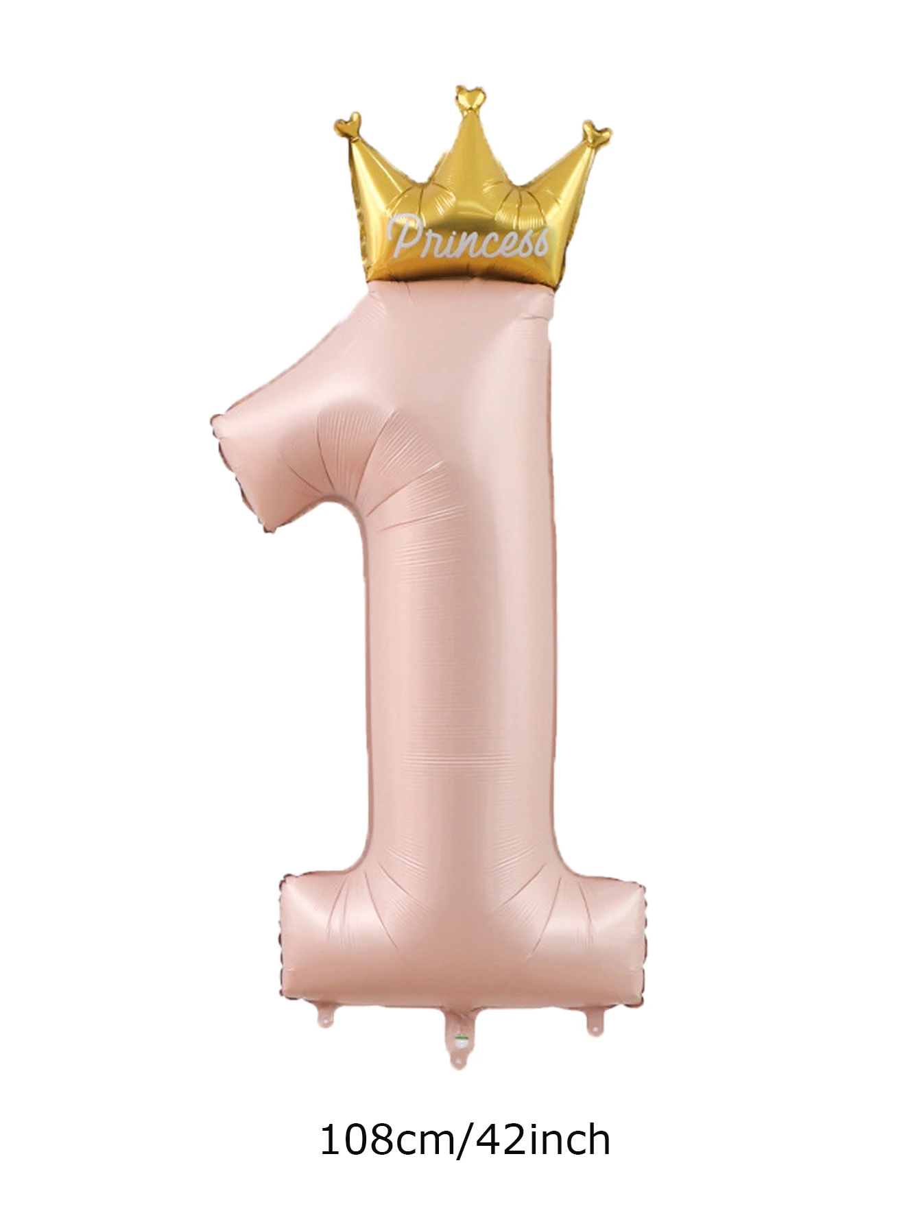 1pc 42inch Crown Pink Sky Blue One Number Balloons 1 Figure Helium Balloon 1st Birthday Party Decorations Kids Baby Shower