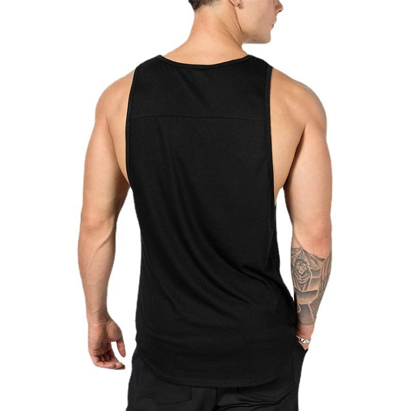Imagen 6: Camisetas sin mangas para gimnasio, fitness, musculación, entrenamiento deportivo, ropa holgada con diseño de paneles, chalecos de verano para correr, camisetas sin mangas para culturismo para hombre