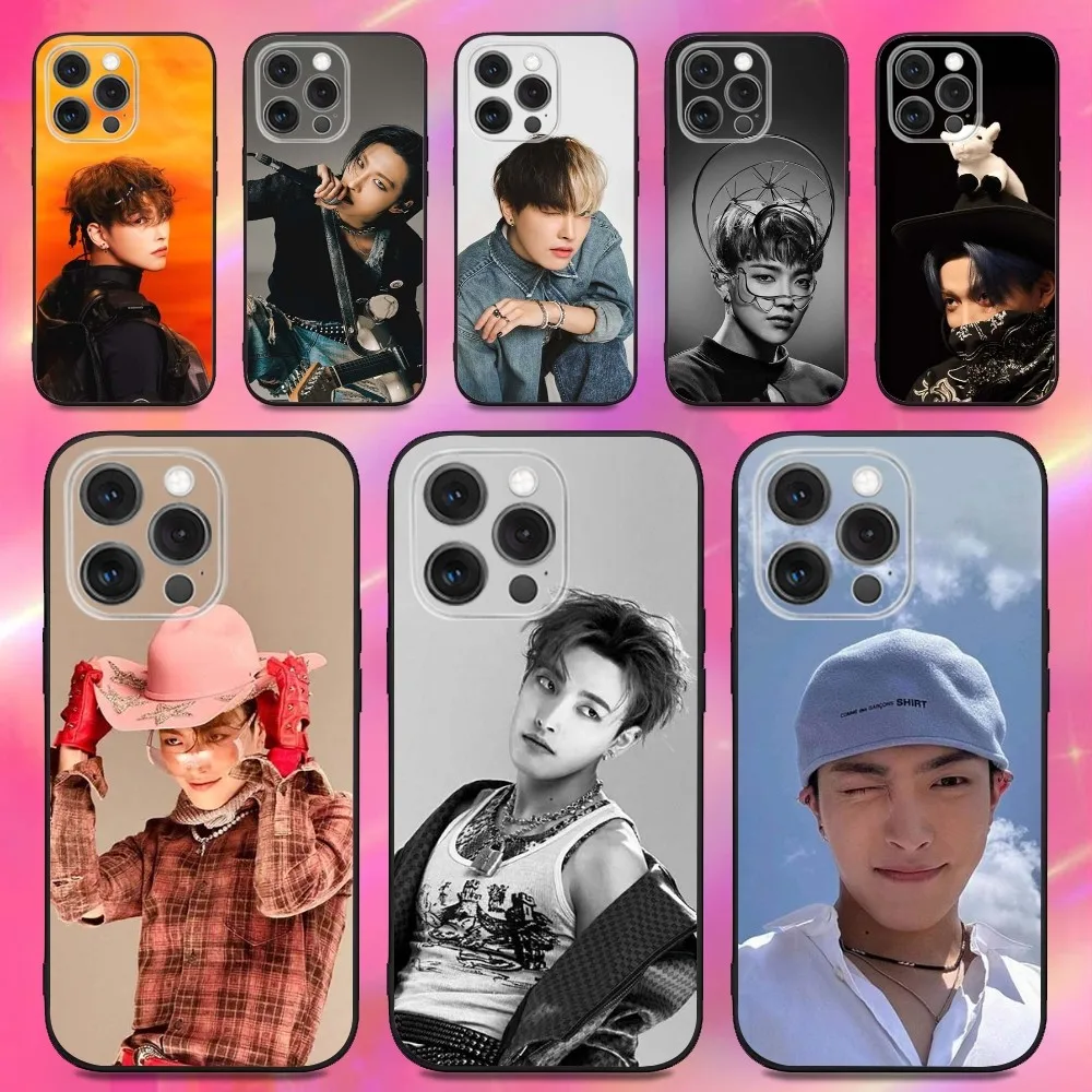 

H-Hongjoongs Kpop Phone Case For iPhone 16,15,14,13,12,11,Pro,Max,Plus,X,XS,XR,SE,8,7,Mini,Soft Silicone Black Case