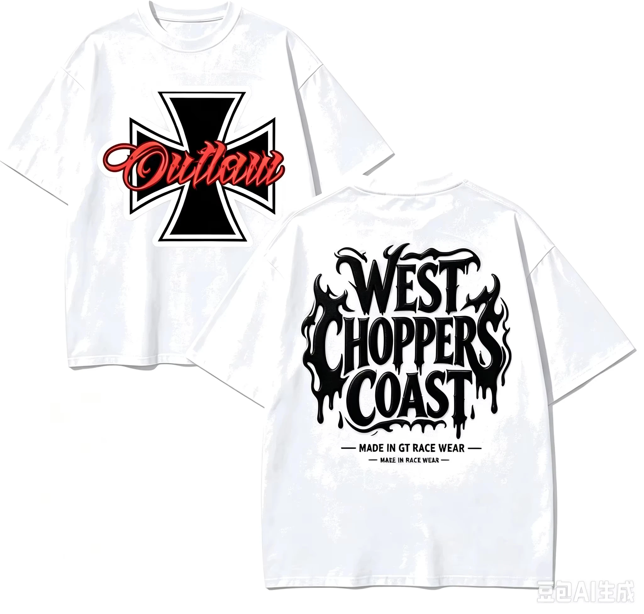 2026 West Coast Choppers for Fan Parent-Child T-shirt Harajuku Short Sleeve Streetwear high quality Couples Classic