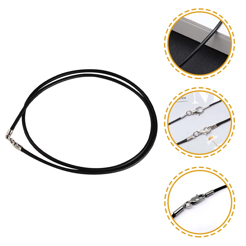 

Black Necklace Cords DIY Bracelet Making Cord Premium Material Wear Resistant Durable Replacement Waxed Jewelry Pendant Lanyard
