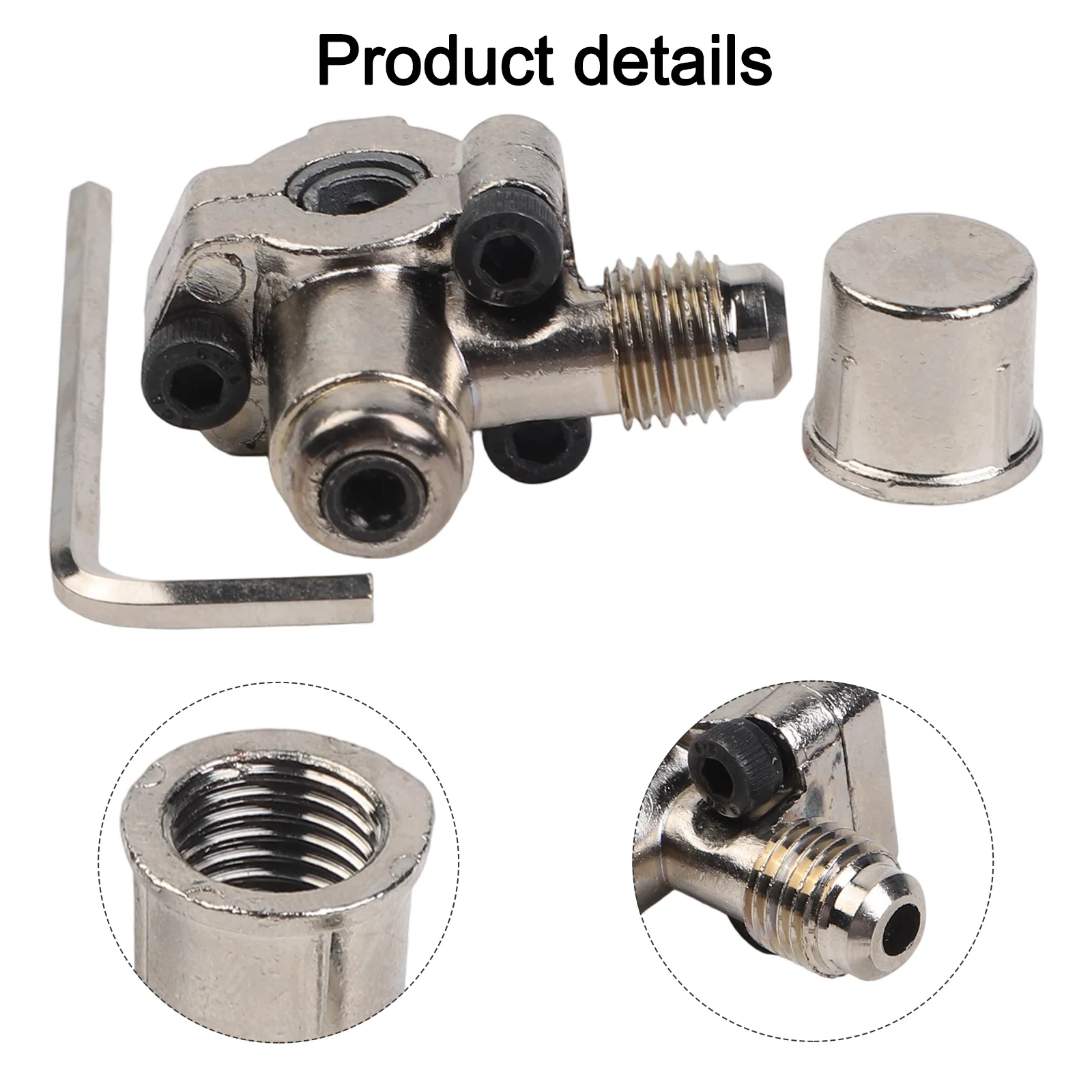 1/4 5/16 3/8 Inch Line Piercing Valve Kit Zinc Refrigerator Piercing Puncture Valve With Spanner Air Conditioner Line Tap Valve