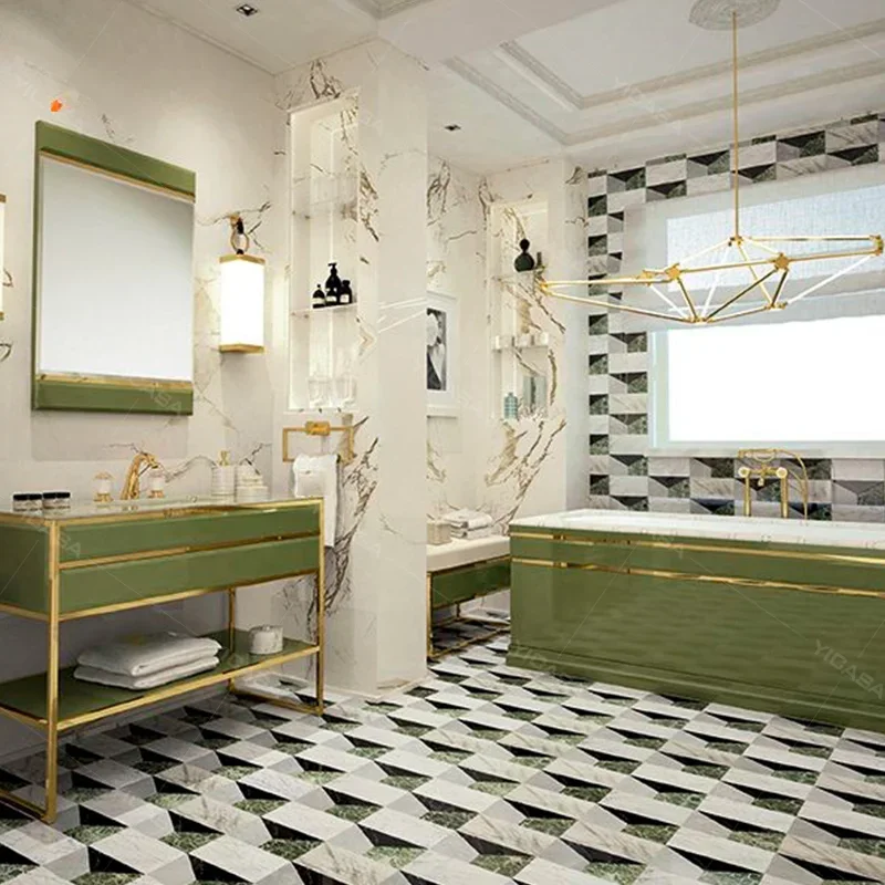 Vaidade De Aço Inoxidável Do Banheiro, Armário Moderno, Requintado, 1 Grupo