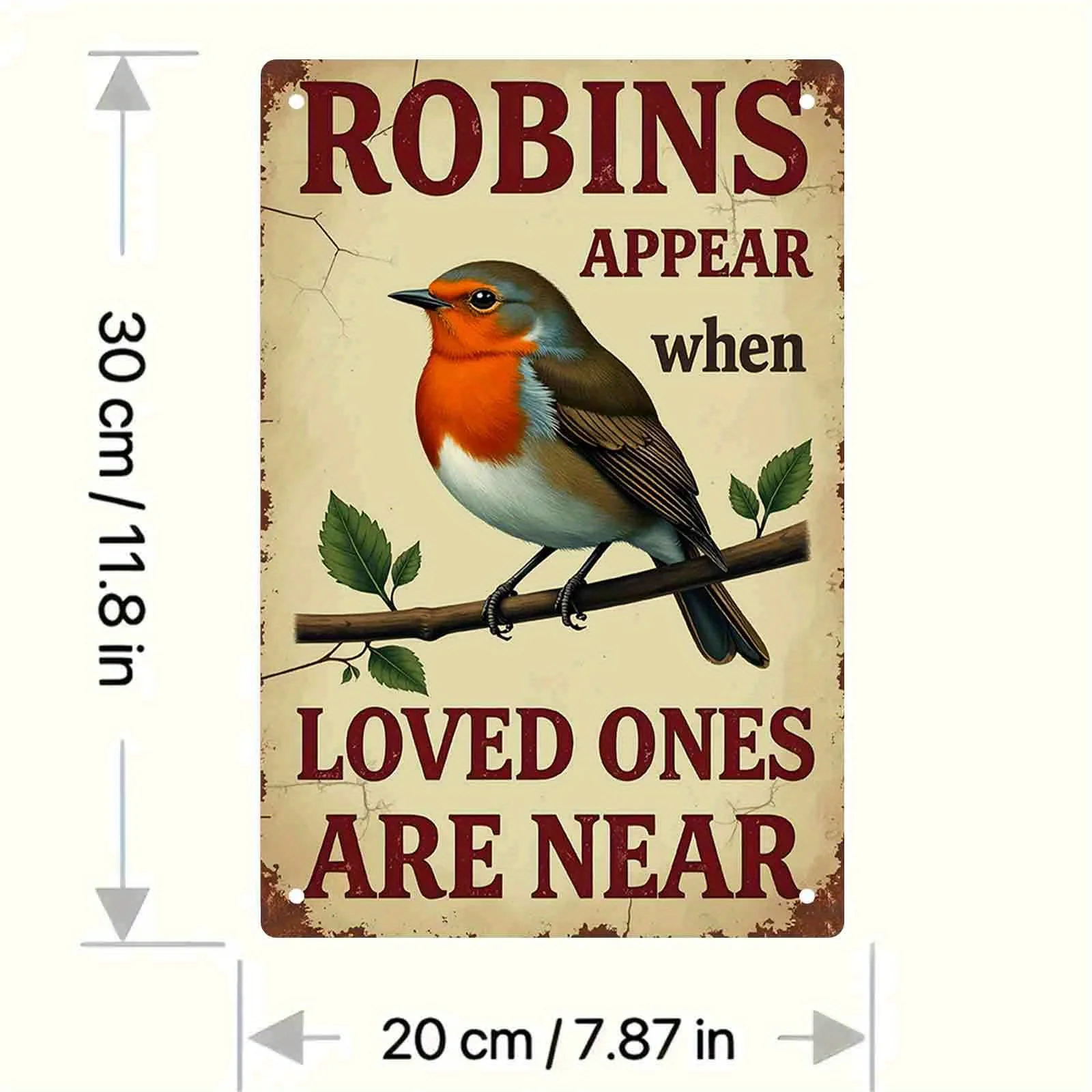 1pc Vintage Sign Wall Art 
