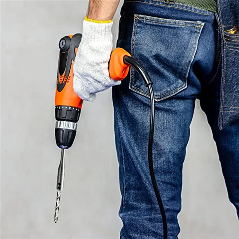 

High Quality-Drill Bit Extension 6, 12 Inch Drill Bit Set Wood Spade Bit Set With Wrench Key For Wood Construction Accessories,D