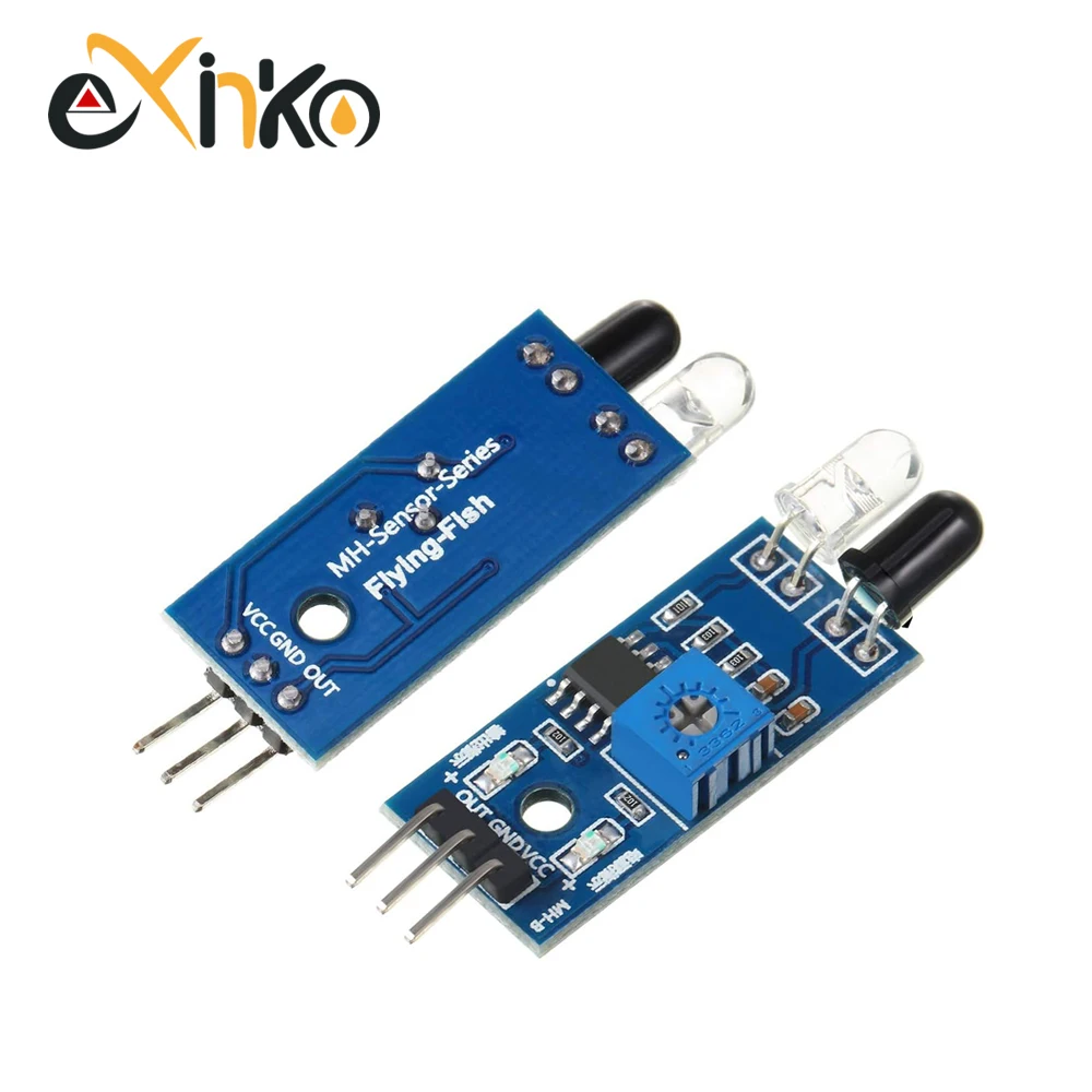 Módulo de Sensor de evitación de obstáculos infrarrojo IR, 5/10 Uds., para Arduino Diy, Robot de coche inteligente, fotoeléctrico reflectante de 3