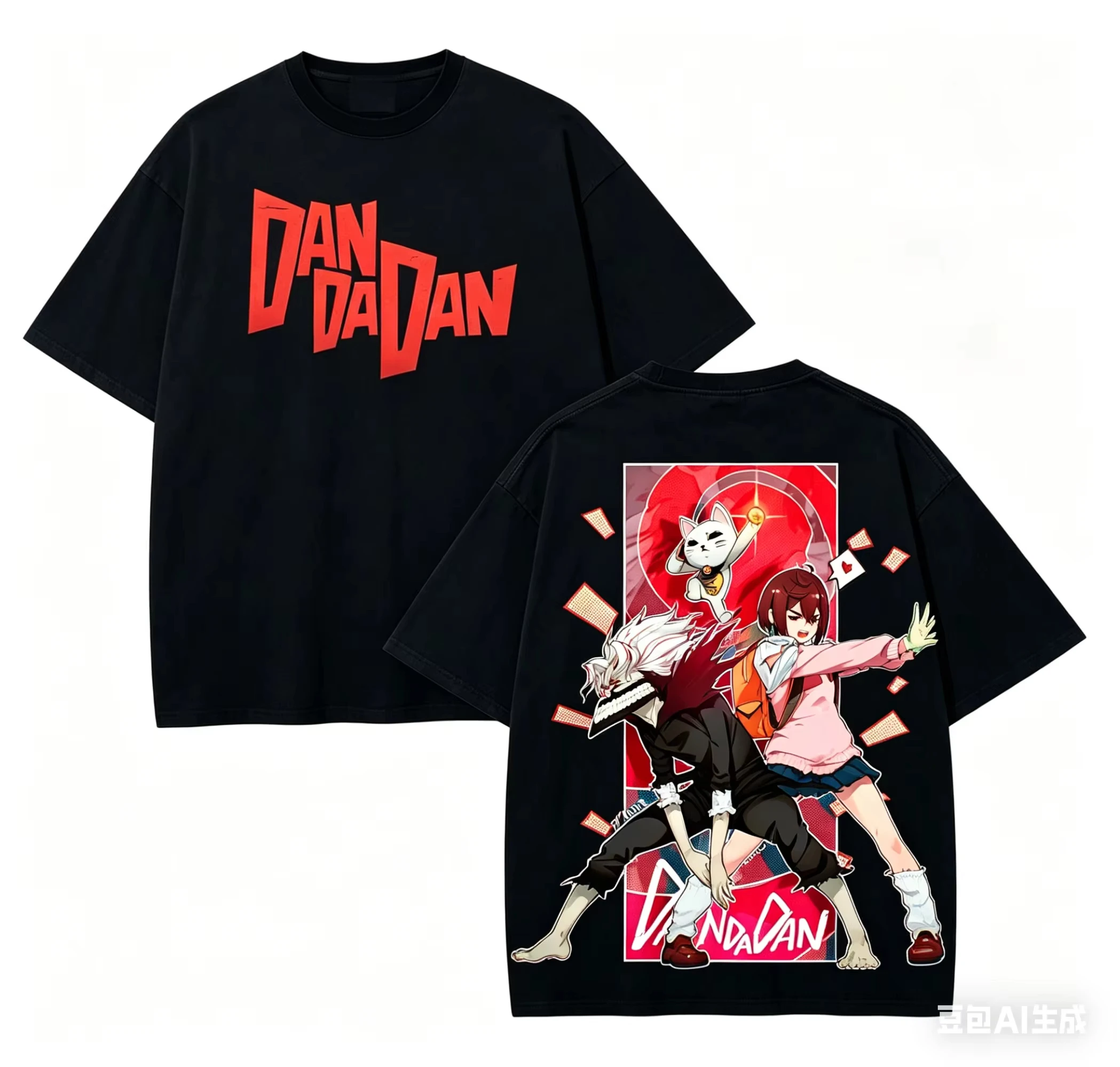 Dandadan Seiko Ayase Turbo Granny Lucky Cat Okarun Momo Ayase Yukinobu Tatsu Anime Manga Graphic Retro Aesthetic Y2K Streetwear