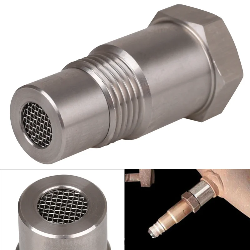 1PC M18X1.5 Universal Extension Filter Oxygen O2 Sensor Connector Extender Spacer Internal Thread Stainless Steel Adapter Parts