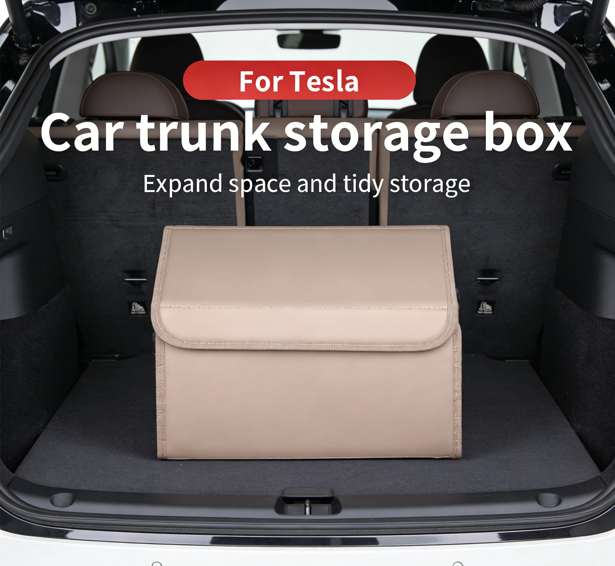 

Для Tesla MODEL3, Model S, Model X, Model Y, Cybertruck, Tesla Semi: Складной органайзер-коробка для багажника автомобиля, сумка для хранения и упорядочивания, аксессуары
