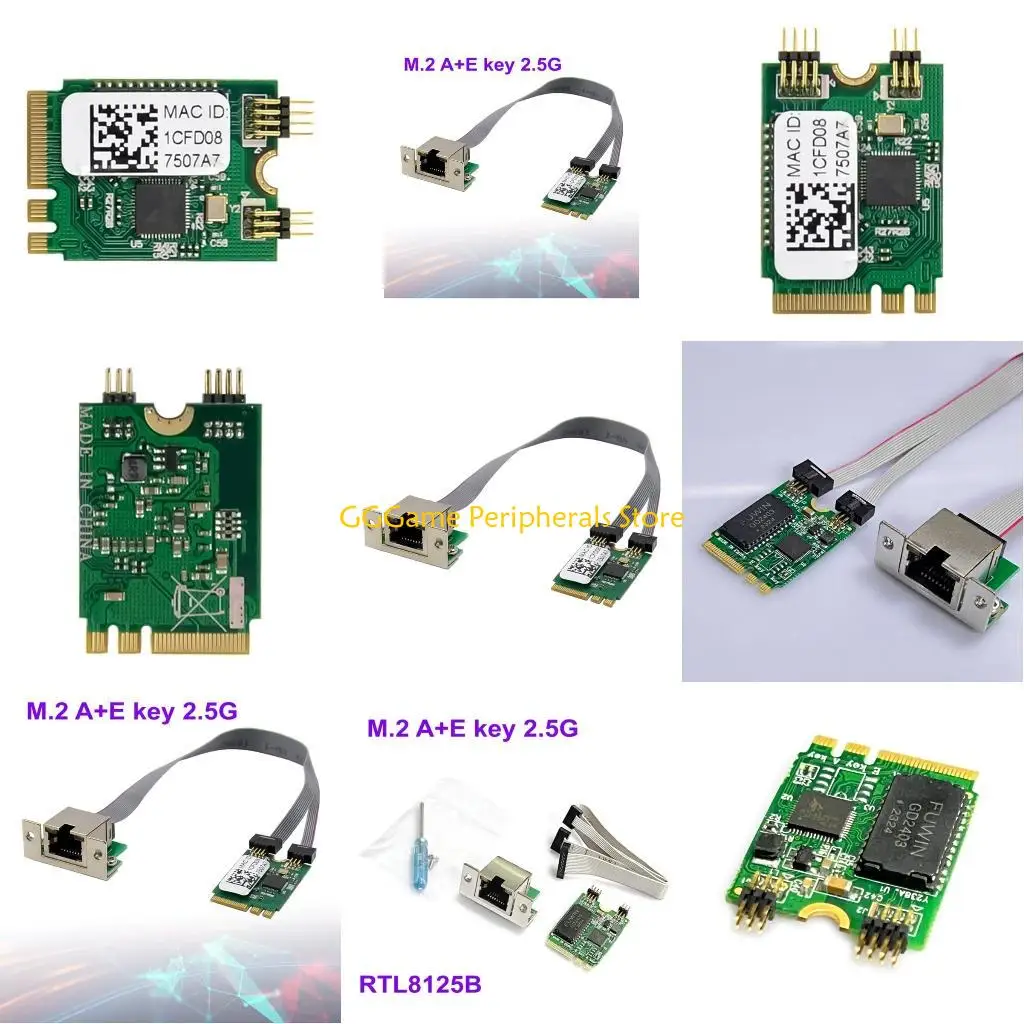 

U55B NetworkCard RTL8125B Mini Pcie 2.5Gigabit Ethernet Card 10/100/1000M/2.5Gbps Adaptive ServerNetworkAdapter