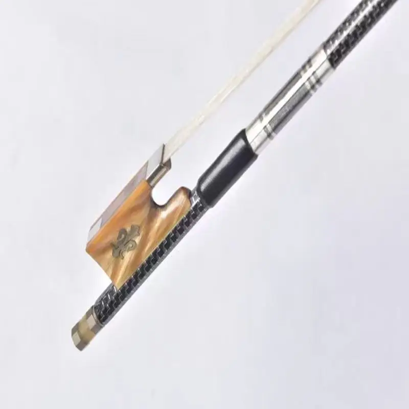 

Musical Instruments Stringed Instruments Violin Bow Master Silver Braided Carbon Fiber 4/4 3/4 1/2 1/4Violin Bow Ox Horn Frog