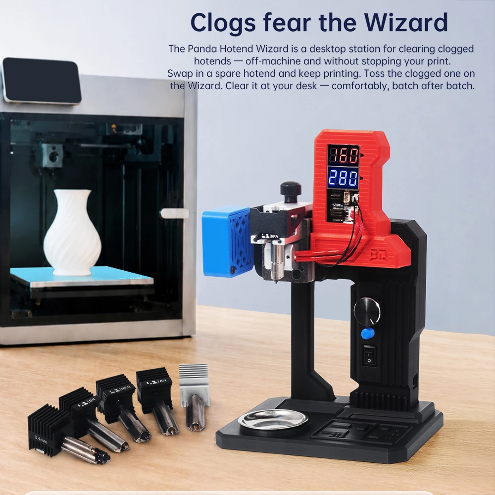 BIGTREETECH Panda Hotend Wizard 3D Printer Hotend Clog Repair Tool for  BambuLab H2D H2S P2S A1 P1 X1 Series Hotend Recovery Kit