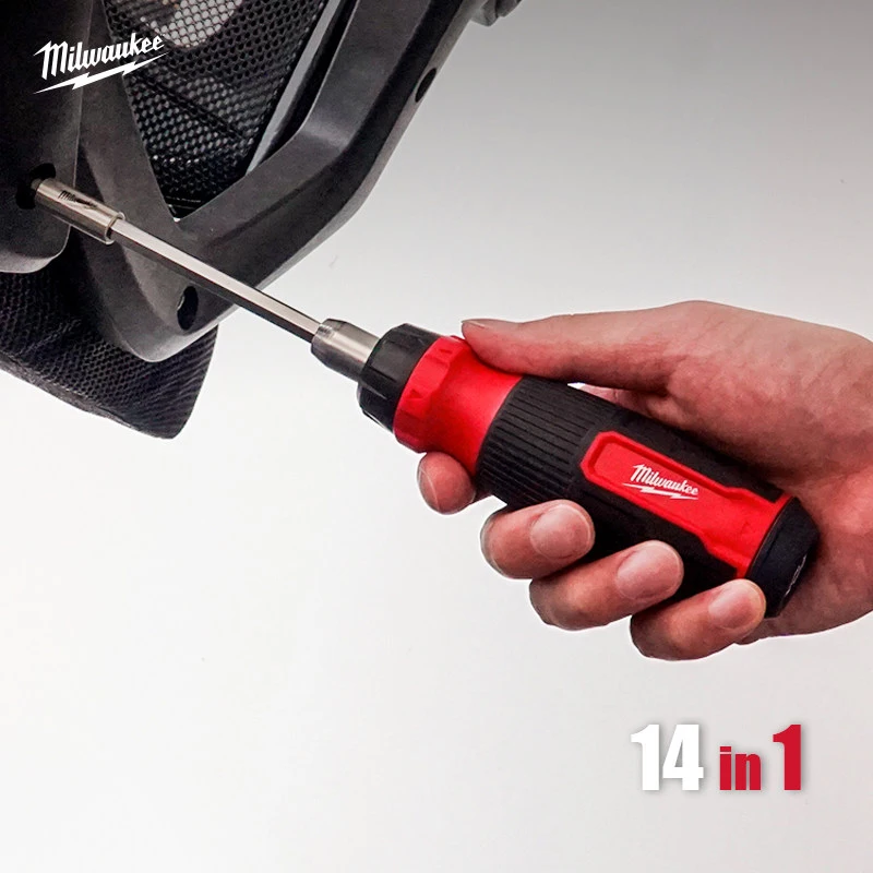 

Milwaukee 14 in 1 ratchet magazine screwdriver, multifunctional screwdriver, maintenance mechanical tool 4932480582/48-22-2903