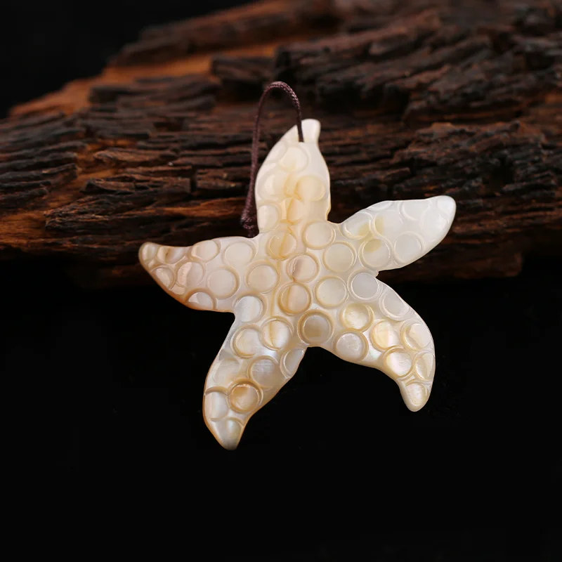 

Handmade Jewelry Natural Shell Earring Beads Semiprecious Stone Fashion Jewelry Accessories For Women 37x36x3mm 7g