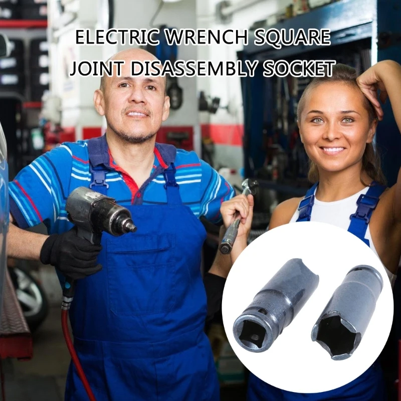 High Strength Square Drive Socket Disassembly Attachment for Electric Wrench Car Maintenance Enhancing Torques Transfer