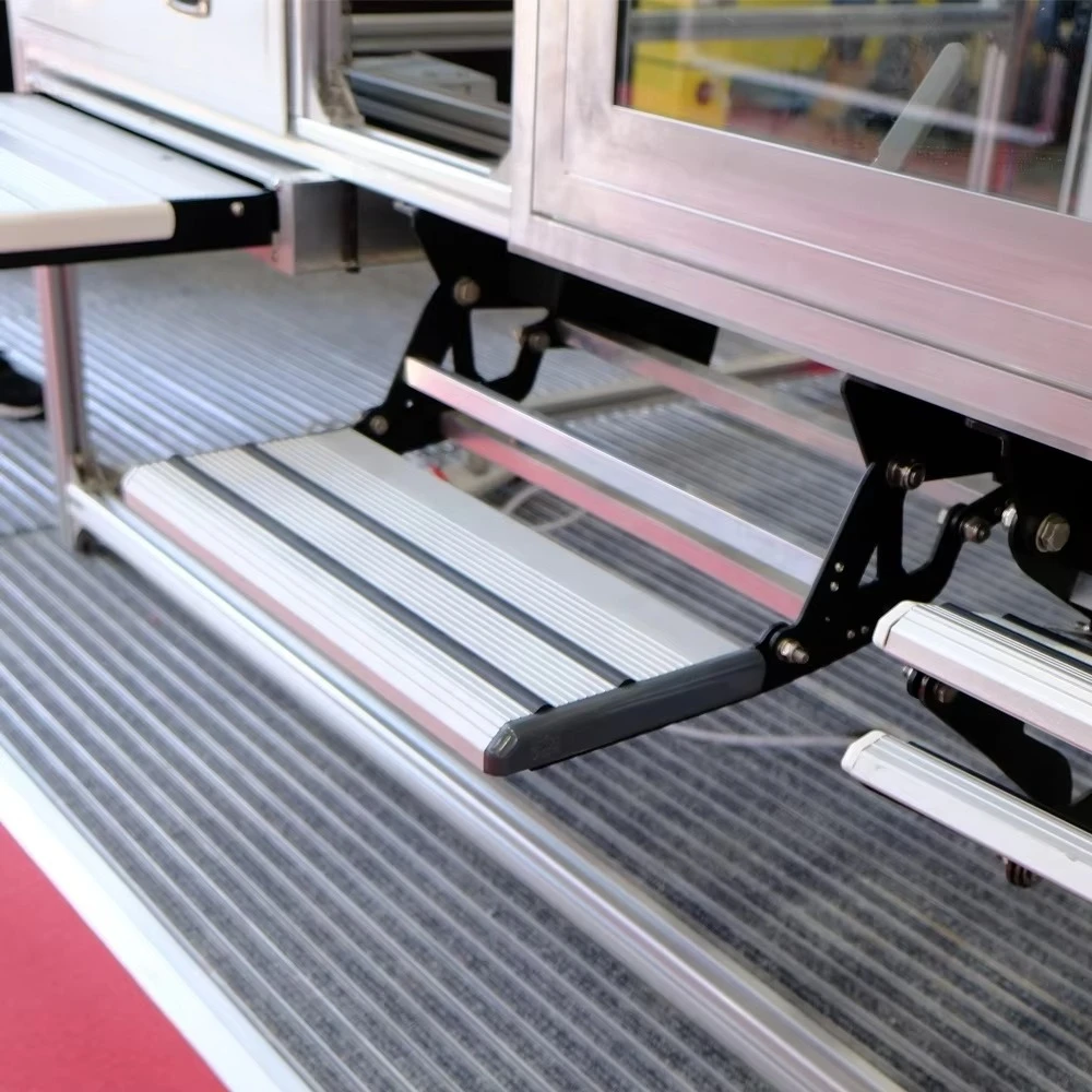 MOBORV Waterproof Aluminum 12V 200KG Load Capacity Manual/Motorized/Automatic Slide-Out Space-Saving RV Step For Caravan