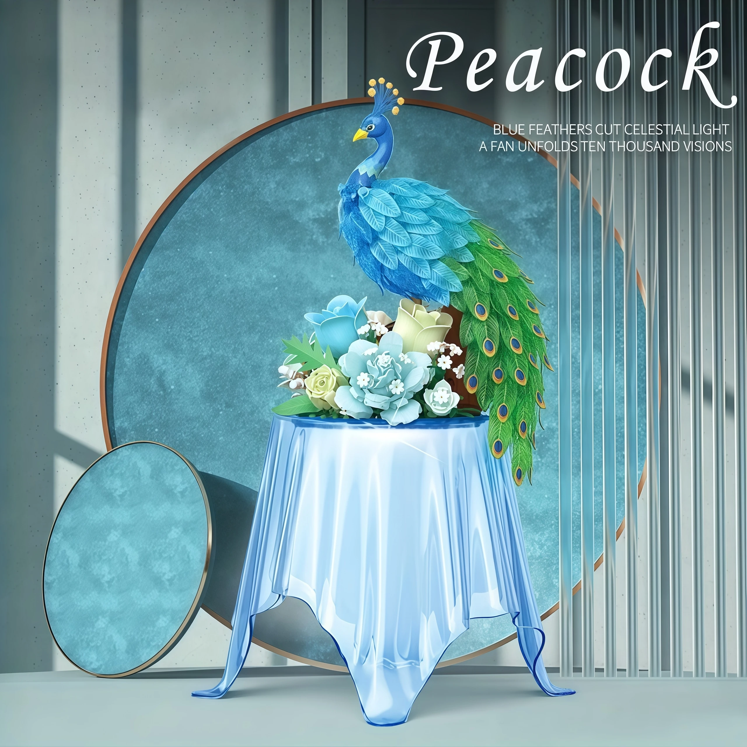 

Набор украшений из строительных блоков в виде павлина, высококачественный АБС-материал, богатый в деталях, супер реалистичные детали из перьев.