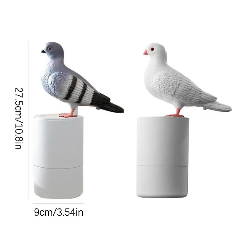 Dispenser di sapone a forma di piccione Lavamani in schiuma a induzione automatica Schiuma fine Dispenser di schiuma igienica con rilevamento automatico senza tocco