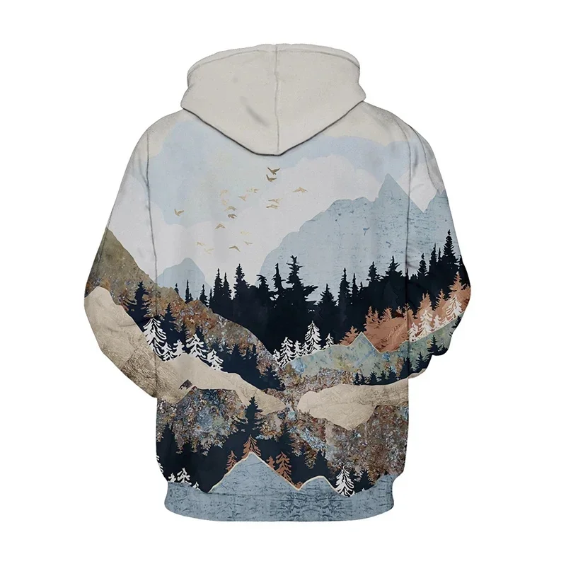 مدينة النجوم شعار الرجال النساء الملابس الأنيقة مريحة البلوز خمر الكرتون جبل جارلاند نصف القمر الطباعة #6