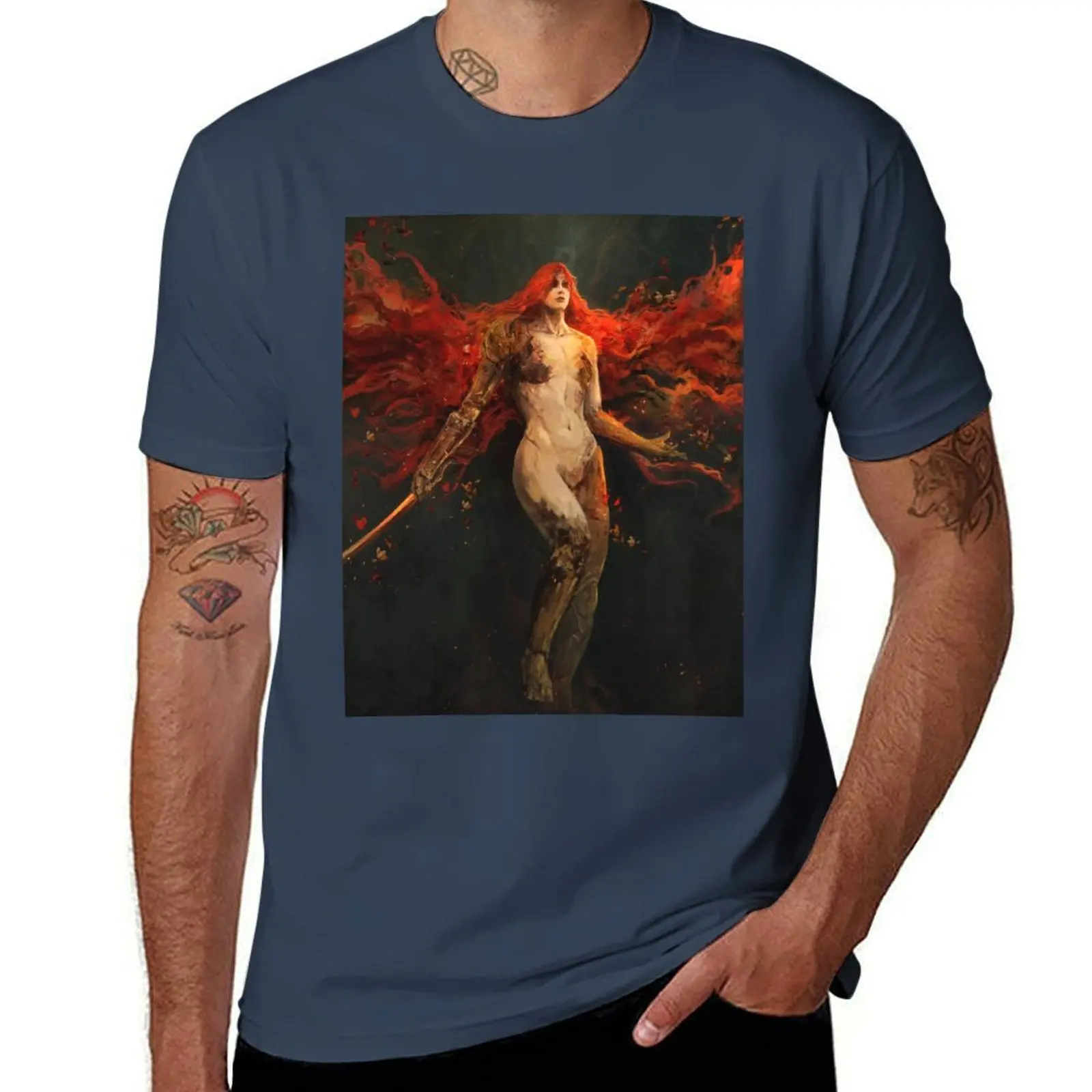 

Scarlet Bloom T-Shirt man graphic t shirt t shirts for man pack white T-Shirt