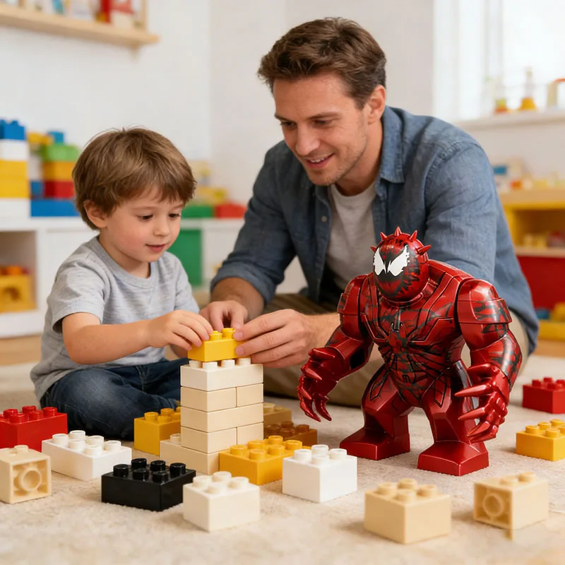 

Marvel Building Blocks Toy Superhero Assembled Minifigures Venom Spiderman Ironman Thanos Children's Birthday Gift Toys
