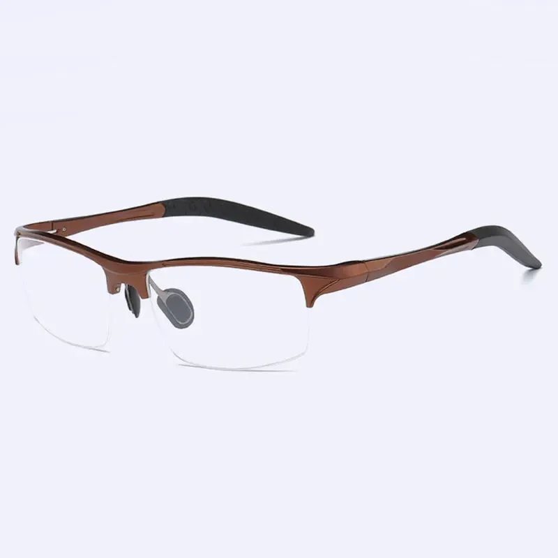 8177 Optical Eyeglasses Frame for Men Eyewear Prescription Glasses Half Rim Man Spectacles Alloy Frame Eyeglasses