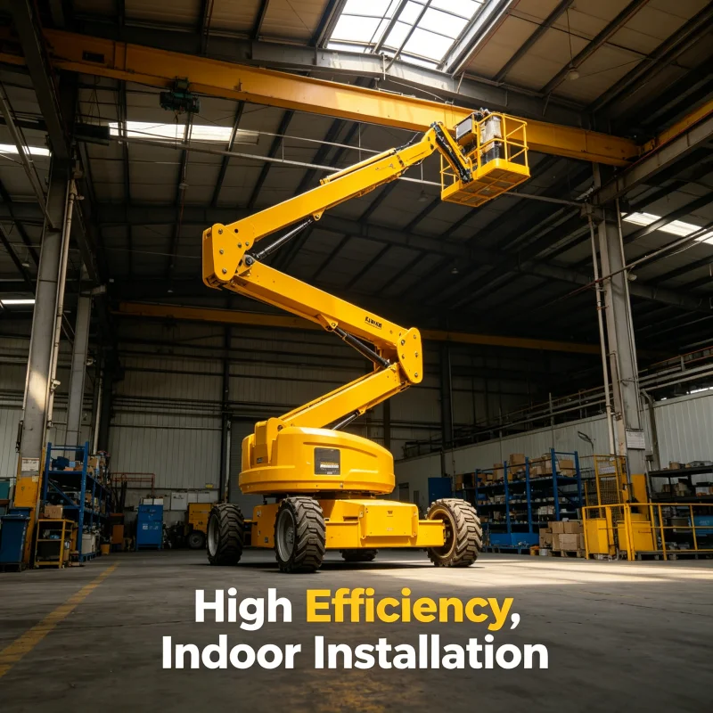 Robust 12m Articulated Boom Lift Self Propelled Electric Aerial Man Lift For Stadium Lighting Service High Quality Lift