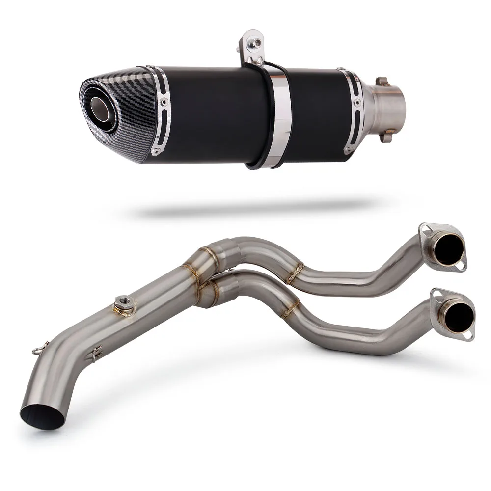 Uitlaatsysteem R77 met DB Killer en uitlaatpijp voor Kawasaki Ninja650 Z650 2017-2023 motorfietsen