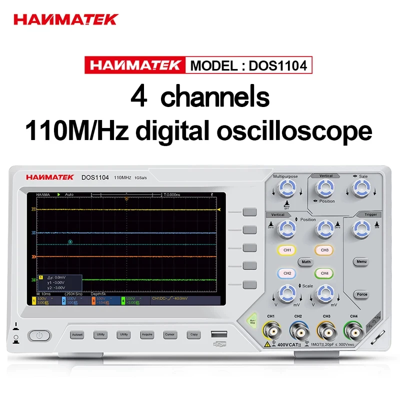 HANMATEK HO11 ハンドヘルド デジタル オシロスコープ - 10MA HANMATEK® HO11 Handheld Oscilloscope for Precision Measure — Hanmatek