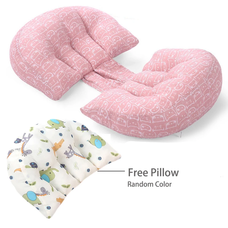 2pcs/set U-shape Pregnant Women's Pillow,Protect Waist, Side Sleeping Pillow Holder Ventral Lying Pillow,Maternity Body Pillow