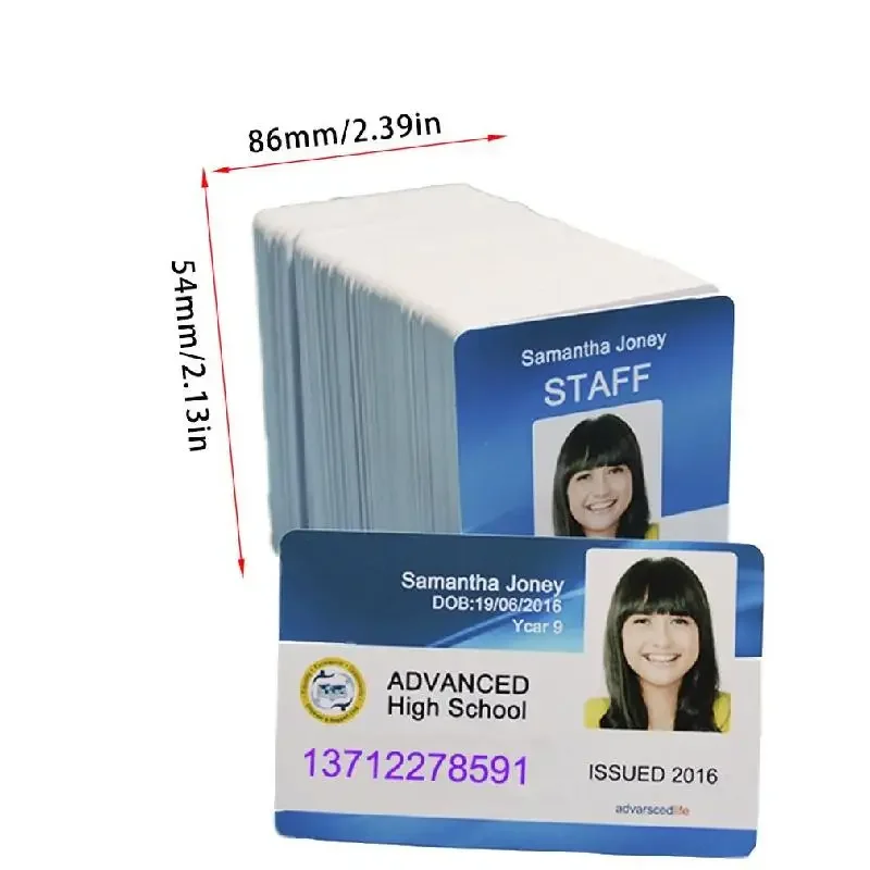 New Blank Pvc Card 230pcs for Membership Club Card Id Direct Printing of Coated White Card New White Inkjet Printable