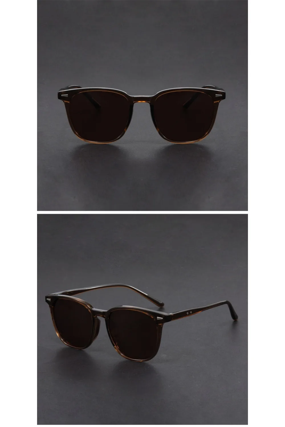 Ultraleichte Runde Sonnenbrille für Damen und Herren, UV-Polarisiert, Modische Brille zum Fahren und Angeln – Detail 4