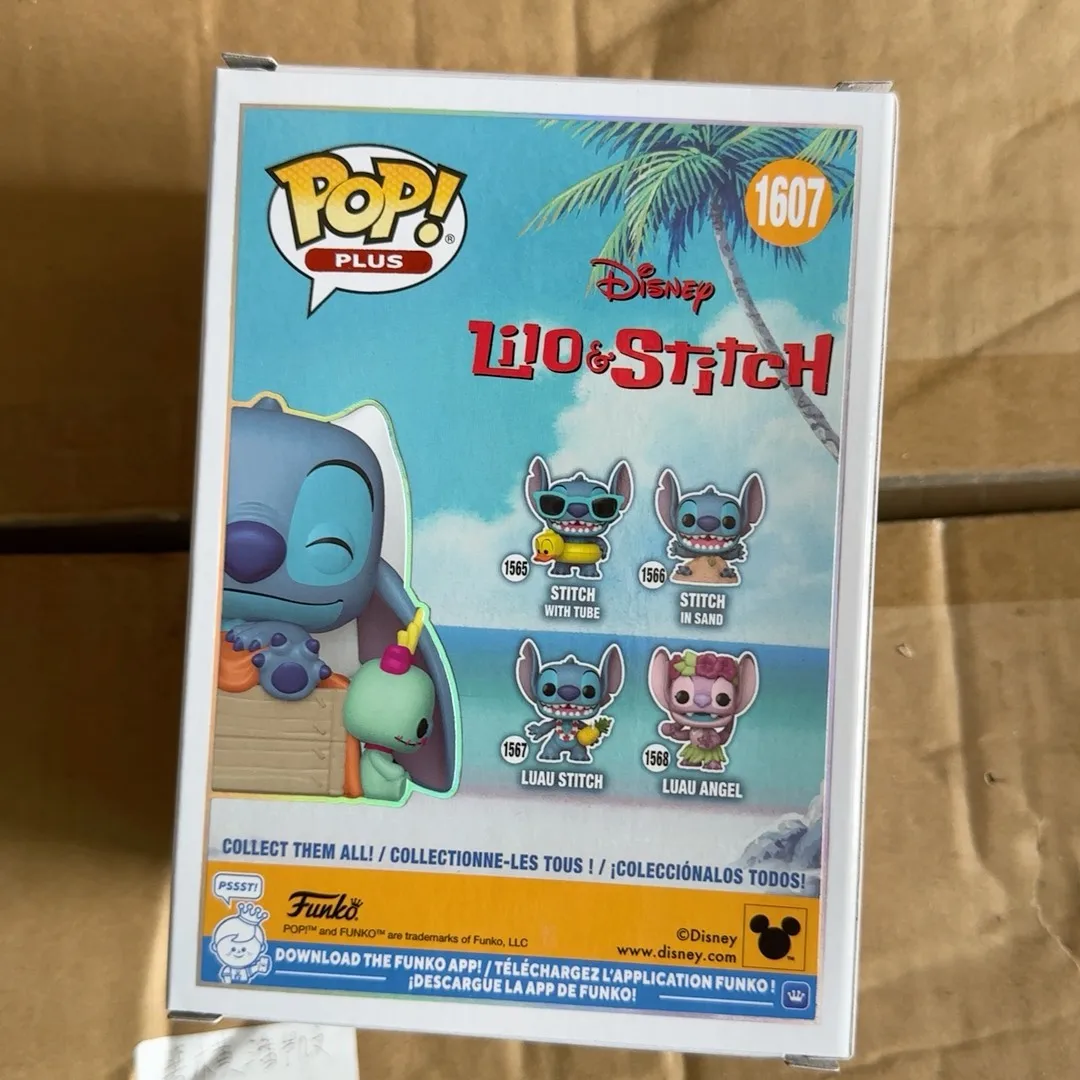FUNKO Pop! Plus Sleeping Stitch In Box 1607 (Flocked) Figure Disney Anime Lilo & Stitch Collectible Limited Edition Toy Gift - Image 4