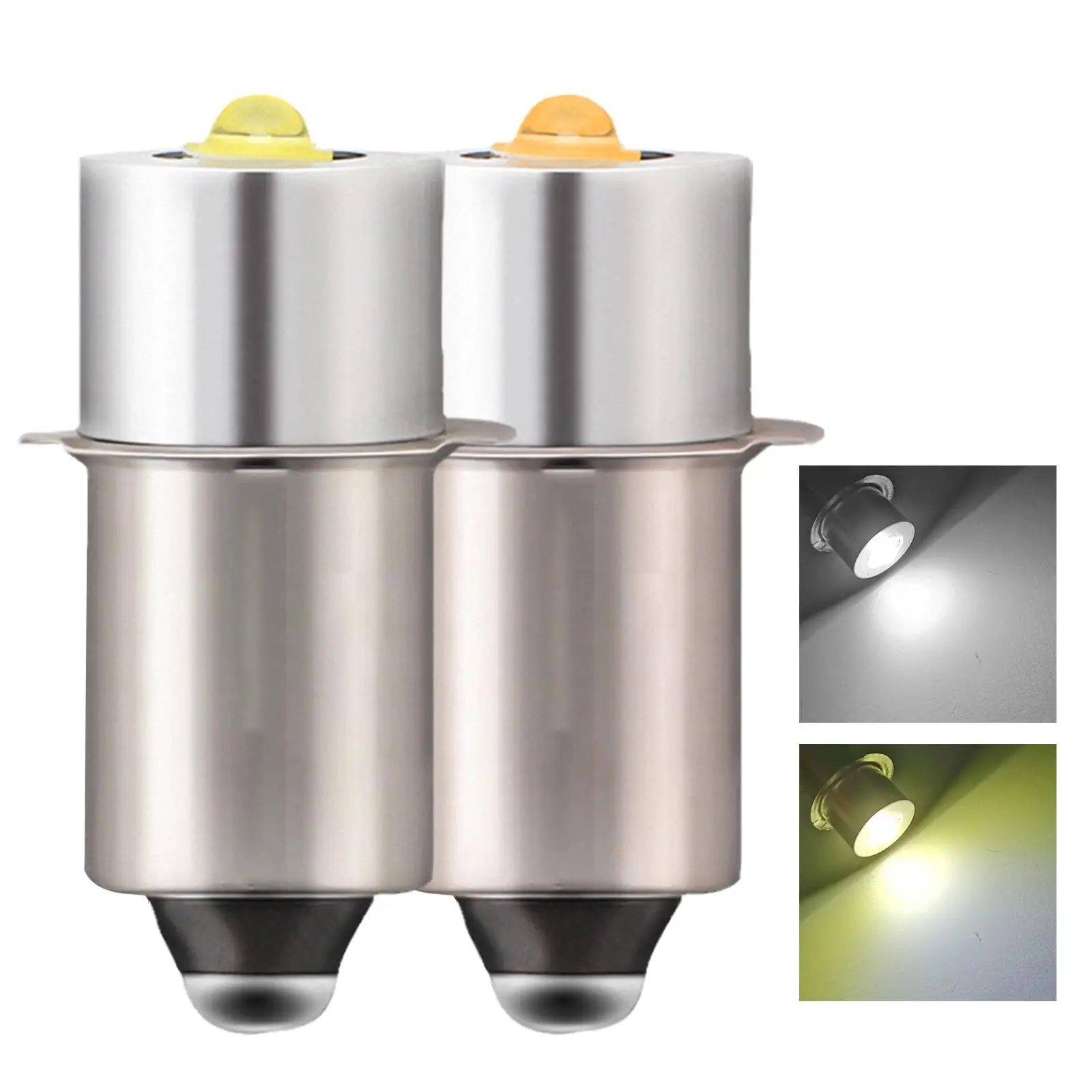Substituição da lâmpada Maglite, lâmpadas Mag Lite, lanterna LED, P13.5S, E10, BA9S, DC 6-24V, 5W