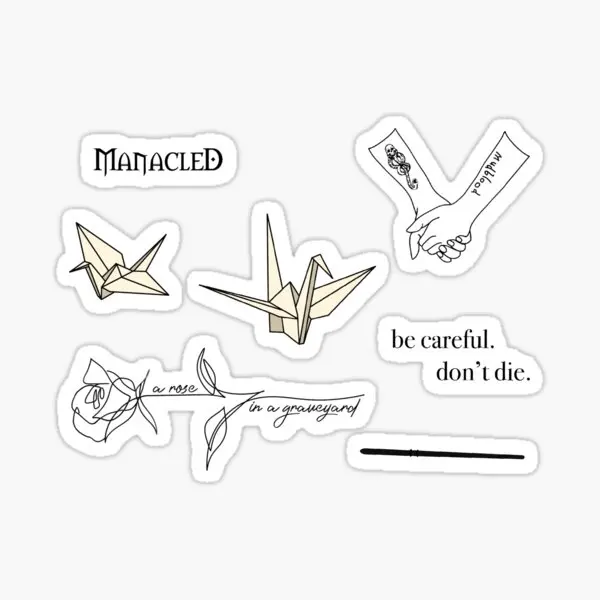 Manacled S  Stickers for Print Art Bumper Stickers Window Anime Kid Living Room Funny Decorations Cute Decor  Wall Car