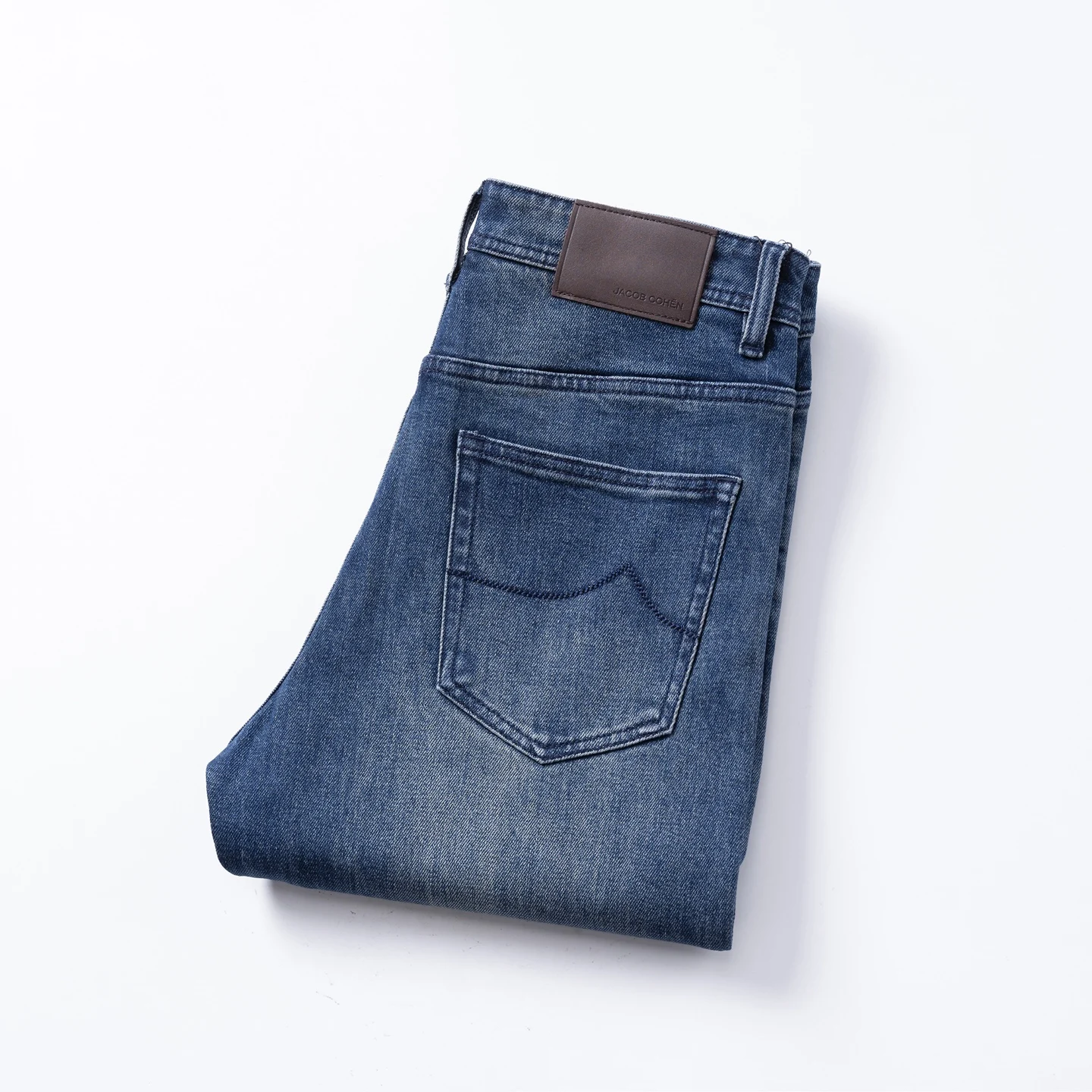 

BLLIYOSS Jeans Thin Cotton Men 2025 FW New Business Embroidery straight-leg Outdoors Pants Old Money High Quality 30 To 40 yarda