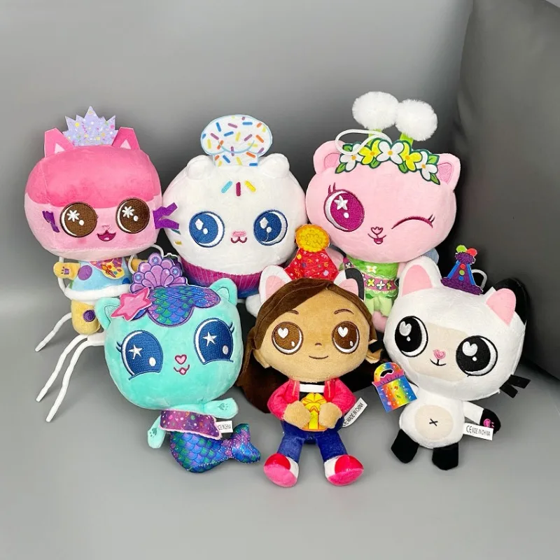 

24cm/60.96in Anime Stuffed Animals Gabby's Doll House Peripherals Pillow Doll Plushie Toys Collectible Christmas Gift Decorative