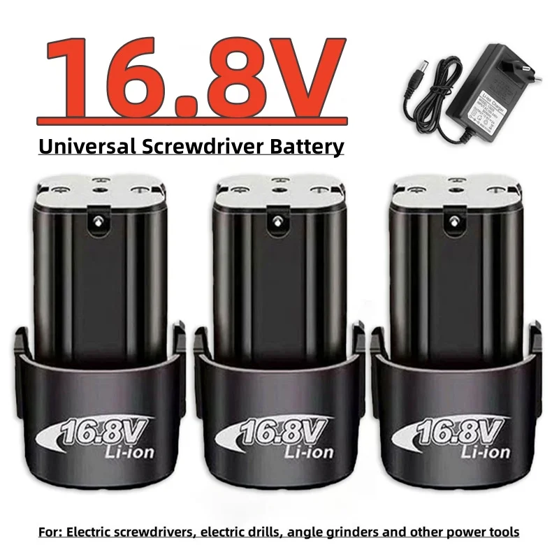 Screwdriver Battery 16.8V 4.0Ah Rechargeable Lithium Battery for Electric Drills, Angle Grinders and