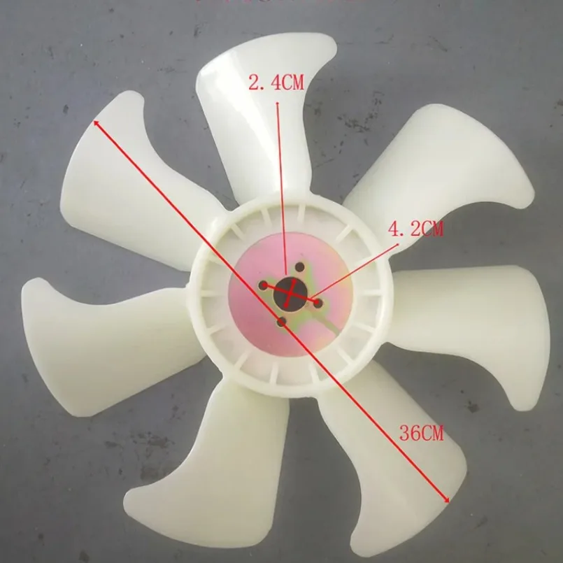 16299-74110 Excavator for Kubota U20/U15 engine D1105 fan blade cooling water tank blade 4 holes 10 blades V1505B J116 J324 J320