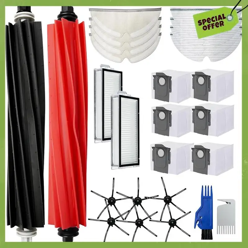 ABGP-untuk Yeedi Lantai 3 Stasiun Robot Penyedot Debu Sikat Sisi Utama Aksesori Suku Cadang Kain Pel