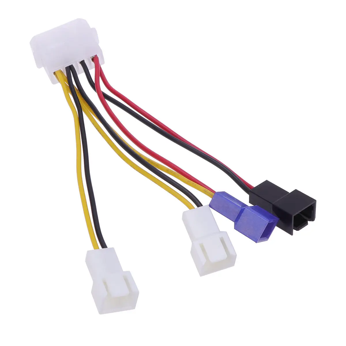 4 Pin to 3 Pin Pc Fan Resistor Extension Cable Reduces and Noise Enables Smooth Quiet Cooling for Desktop Laptop CPU Fans