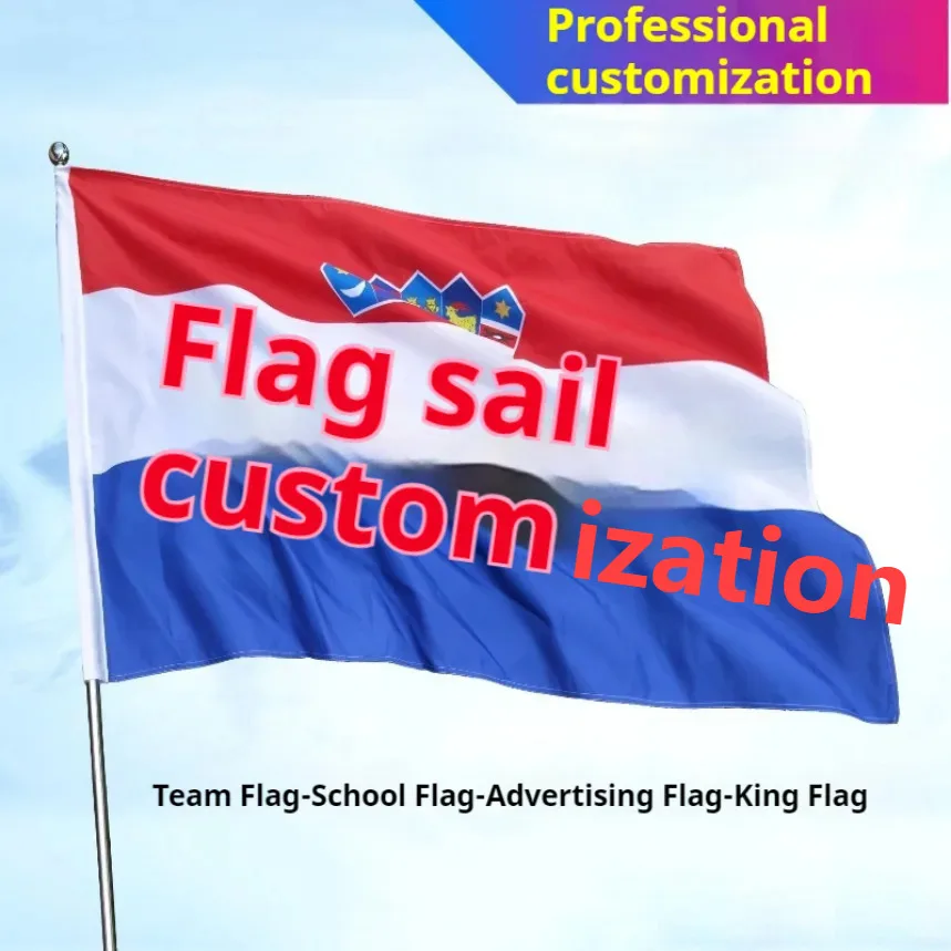 

Customized Polyester Fabric Flags, Advertising Team Flags, Company Flags, Waving Flag, Wholesale, 10 PCs