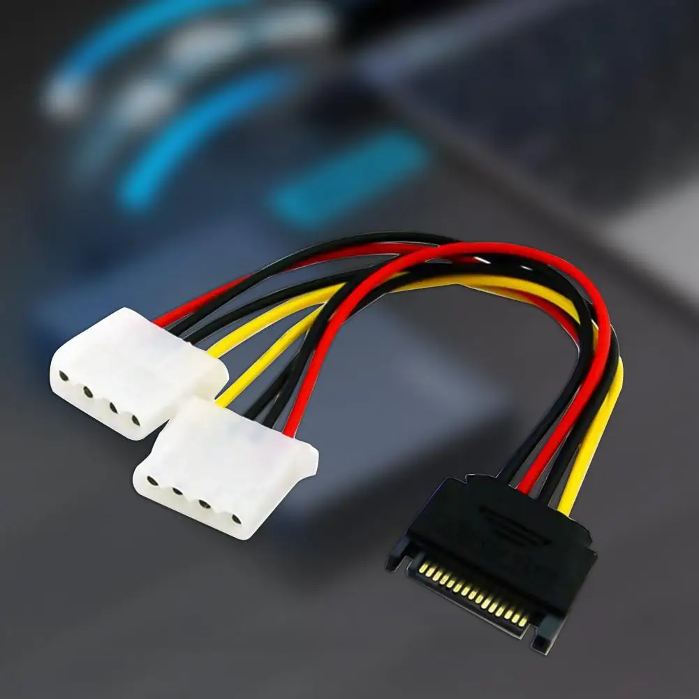 Excellent Power Supply Cable 20cm Wear-resistant Plastic Power Adapter Cable Male to Female