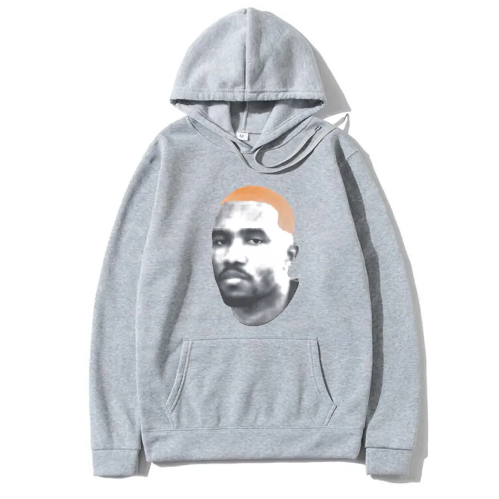 Rapper Frank Face Graphic Hoodie Rap Male Blond Hip Hop Sweatshirt Ocean Oversized Hoodies Men Fashion Casual Vintage Streetwear