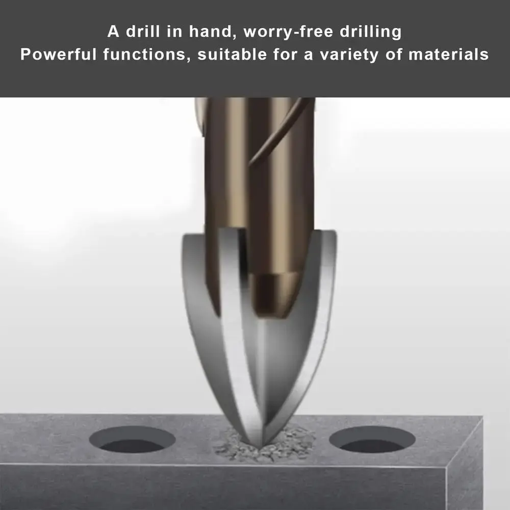 

3 -12mm Cross Tile Drill Bits Set Four-Edged Anti Slip Hex Shank Screwdriver Drill Bits High Hardness Precision Drilling